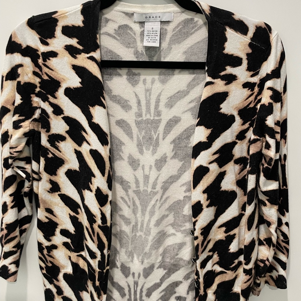 Grace Animal print cardigan